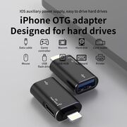 Adaptor USB la Lightning, Aluminiu - AluVoltX (A18) - Black