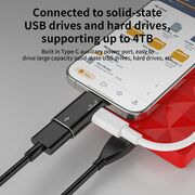 Adaptor USB la Lightning, Aluminiu - AluVoltX (A18) - Black