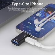 Adaptor USB la Lightning, Aluminiu - AluVoltX (A18) - Black
