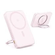 Acumulator Extern Type-C, Qi2, 20W, 5000mAh, with Cable Type-C - Baseus PicoGo (P10076800213-01) - Pink