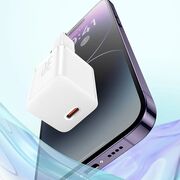 Incarcator Type-C, Fast Charging, GaN, 30W + Cablu Type-C 100W, 1m - Baseus (P10110902523-00) - Midnight Purple