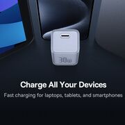 Incarcator GaN5S, Type-C, Fast Charge, 30W - Baseus Gallium Nitride (P10162504213-00) - White