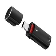 Cititor de Carduri 2in1, Adaptor, 3A, Aluminiu - AluVoltX (CC1) - Black