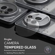 Folie Camera pentru Nothing Phone (3a) Pro (set 2) - Ringke Camera Tempered Glass - Clear