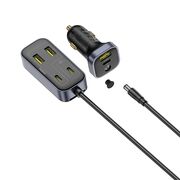 Incarcator Masina, Type-C, USB, 110W + Extensie Cablu 1.5m - Baseus BackseatPal L1 (C00081100121-00) - Black