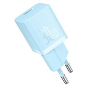 Incarcator Type-C, Fast Charging, GaN, 30W + Cablu Type-C 100W, 1m - Baseus (P10110902313-00) - Galaxy Blue