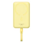 Acumulator Extern MagSafe, USB-C, Lightning, 30W, 10000mAh - Baseus Magnetic Mini (P1002210BY23-00) - Yellow