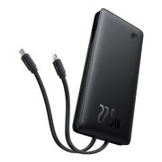 Acumulator Extern USB, Type-C, Cablu Dual USB-C, Lightning, 22.5W, 10000mAh - Baseus Airpow Air Lite (P10067501123-00) - Black