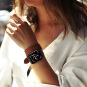 Set de Protecție 360° pentru Apple Watch 7 (45mm) – Carcasa cu protectie ecran, Claritate HD, Design Elegant - Negru