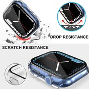 Set de Protecție 360° pentru Apple Watch 7 (45mm) – Carcasa cu protectie ecran, Claritate HD, Design Elegant - Transparent