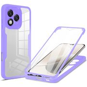 Set 360: Husa cu folie integrata pentru  Honor 400 Lite Protectie 360 fata / spate - Mov