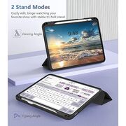 Husa pentru  Xiaomi Redmi Pad 2 Soft Shell cu functie wake-up/sleep si compartiment pentru stylus, tip stand - Verde deschis
