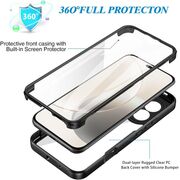 Set 360: Husa cu folie integrata pentru  Honor 400 Lite Protectie 360 fata / spate - Roz