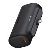 Power Bank pentru Telefon, Lightning, 20W, 5000mAh, Cablu Type-C - Baseus (P10068307413-00) - Black