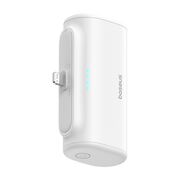 Power Bank pentru Telefon, Lightning, 20W, 5000mAh, Cablu Type-C - Baseus (P10068307413-00) - White