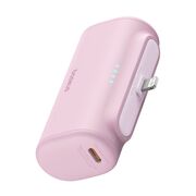 Power Bank pentru Telefon, Lightning, 20W, 5000mAh, Cablu Type-C - Baseus (P10068307413-00) - Baby Pink