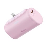 Power Bank pentru Telefon, Lightning, 20W, 5000mAh, Cablu Type-C - Baseus (P10068307413-00) - Baby Pink