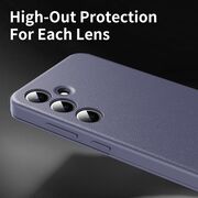 Husa pentru  Samsung Galaxy S24+ Plus Smart Window View Tip Carte – Design Premium, Vizualizare Inteligenta, Protectie 360°, Card Slot, Textura Mata Eleganta - Mov