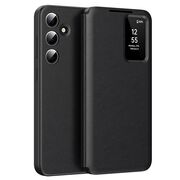 Husa pentru  Samsung Galaxy S24+ Plus Smart Window View Tip Carte – Design Premium, Vizualizare Inteligenta, Protectie 360°, Card Slot, Textura Mata Eleganta - Negru