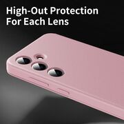 Husa pentru  Samsung Galaxy S24 Smart Window View Tip Carte – Design Premium, Vizualizare Inteligenta, Protectie 360°, Card Slot, Textura Mata Eleganta - Roz