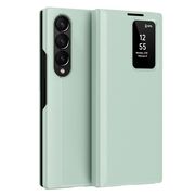 Husa pentru  Samsung Galaxy Z Fold 3 Smart Window View Tip Carte – Design Premium, Vizualizare Inteligenta, Protectie 360°, Card Slot, Textura Mata Eleganta - Verde