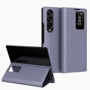 Husa pentru  Samsung Galaxy Z Fold 4 Smart Window View Tip Carte – Design Premium, Vizualizare Inteligenta, Protectie 360°, Card Slot, Textura Mata Eleganta - Mov
