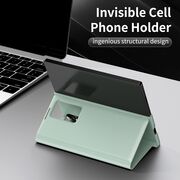 Husa pentru  Samsung Galaxy Z Fold 4 Smart Window View Tip Carte – Design Premium, Vizualizare Inteligenta, Protectie 360°, Card Slot, Textura Mata Eleganta - Verde
