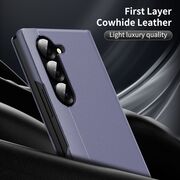 Husa pentru  Samsung Galaxy Z Fold 6 Smart Window View Tip Carte – Design Premium, Vizualizare Inteligenta, Protectie 360°, Card Slot, Textura Mata Eleganta - Mov