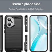 Husa pentru Honor 400 Carbon Liquid Silicone, Albastru