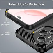 Husa pentru Honor 400 Pro Carbon Liquid Silicone, Albastru