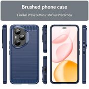 Husa pentru Honor 400 Pro Carbon Liquid Silicone, Albastru