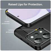 Husa pentru Oppo Reno 14 Pro 5G Carbon Liquid Silicone, Negru