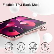 Husa pentru  Xiaomi Redmi Pad 2 Soft Shell cu functie wake-up/sleep si compartiment pentru stylus, tip stand - Roz