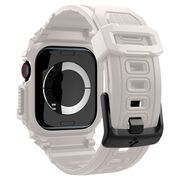 Husa pentru Apple Watch 10 46mm + Curea - Spigen Rugged Armor Pro - Dune Beige