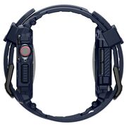 Husa pentru Apple Watch 10 46mm + Curea - Spigen Rugged Armor Pro - Navy Blue