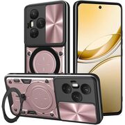 Husa pentru  Honor 400 Pro cu protecție pentru cameră și suport magnetic integrat Ring Shockproof, Rose Gold