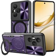 Husa pentru  Honor 400 Pro cu protecție pentru cameră și suport magnetic integrat Ring Shockproof, Mov