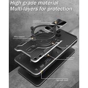 Husa pentru  Honor 400 Pro cu protecție pentru cameră și suport magnetic integrat Ring Shockproof, Albastru