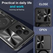 Husa pentru  Honor 400 Pro cu protecție pentru cameră și suport magnetic integrat Ring Shockproof, Rosu