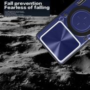 Husa pentru  Honor 400 cu protecție pentru cameră și suport magnetic integrat Ring Shockproof, Albastru