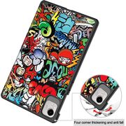Husa pentru  Honor Pad X9a tip stand functie sleep/wake-up, protectie 360 - Graffiti