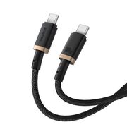 Cablu de Date USB-C, 100W, 2m - Baseus Dura - Gold / Black
