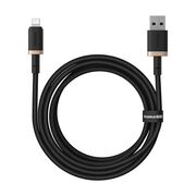 Cablu de Date USB la Lightning, 2.4A, 2m - Baseus Dura - Gold / Black