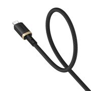Cablu de Date USB la Lightning, 2.4A, 2m - Baseus Dura - Gold / Black