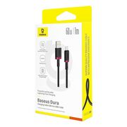 Cablu de Date USB la Type-C, 60W, 2m - Baseus Dura - Negru