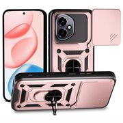 Husa pentru  Honor 400 Ring Armor Kickstand Tough Rugged Cover cu protectie camera, Rose Gold