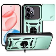 Husa pentru  Honor 400 Ring Armor Kickstand Tough Rugged Cover cu protectie camera, Verde