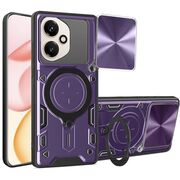 Husa pentru  Honor 400 cu protecție pentru cameră și suport magnetic integrat Ring Shockproof, Mov