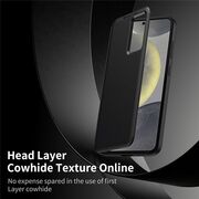 Husa pentru  Samsung Galaxy S22 Ultra 5G Smart Window View Tip Carte – Design Premium, Vizualizare Inteligenta, Protectie 360°, Card Slot, Textura Mata Eleganta - Negru