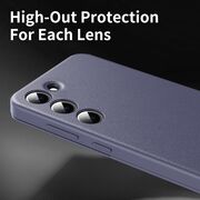 Husa pentru  Samsung Galaxy S23 Plus  Smart Window View Tip Carte – Design Premium, Vizualizare Inteligenta, Protectie 360°, Card Slot, Textura Mata Eleganta - Mov